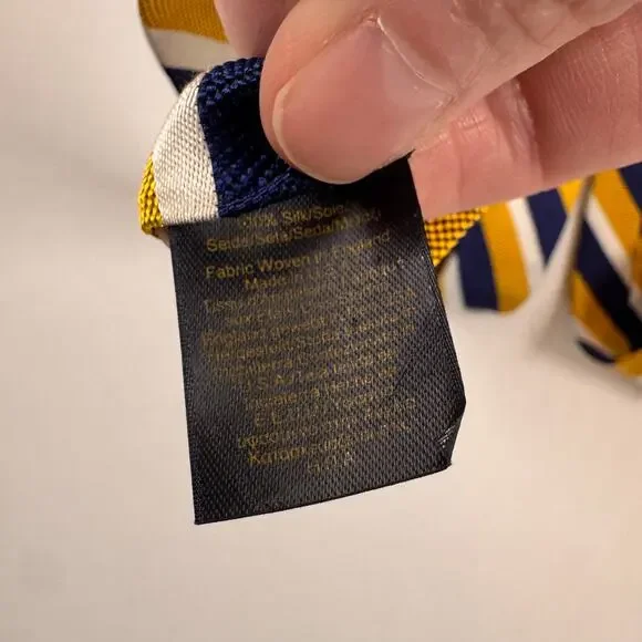 Brooks Brothers Men’s Silk Striped Tie Made In USA Necktie Classic Preppy EUC - Picture 4 of 8